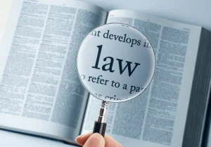 lawyer in London Ontario highlighting law in a book